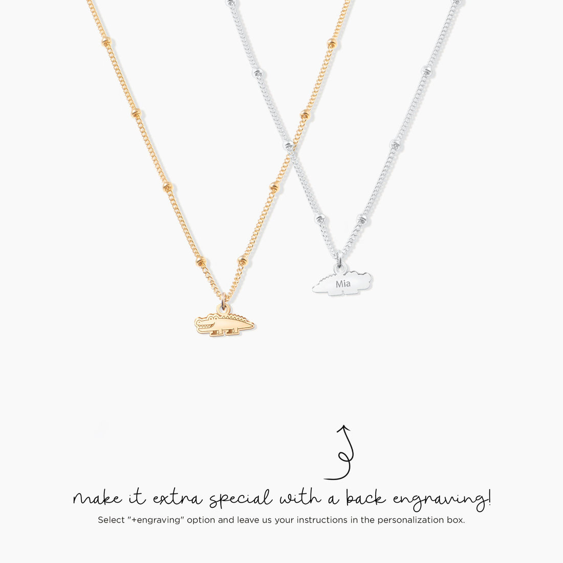 Crocodile Beady Necklace