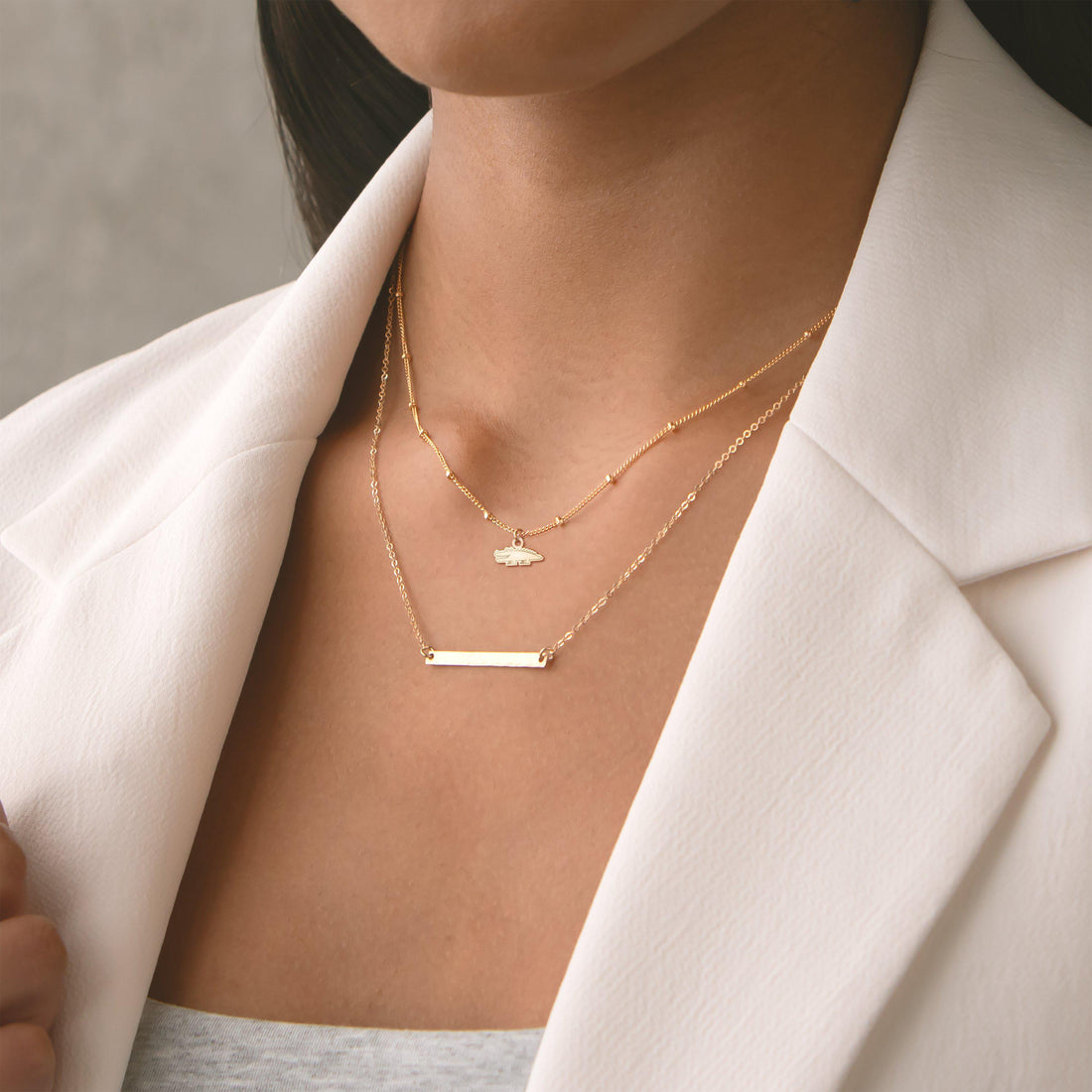 Crocodile Beady Necklace