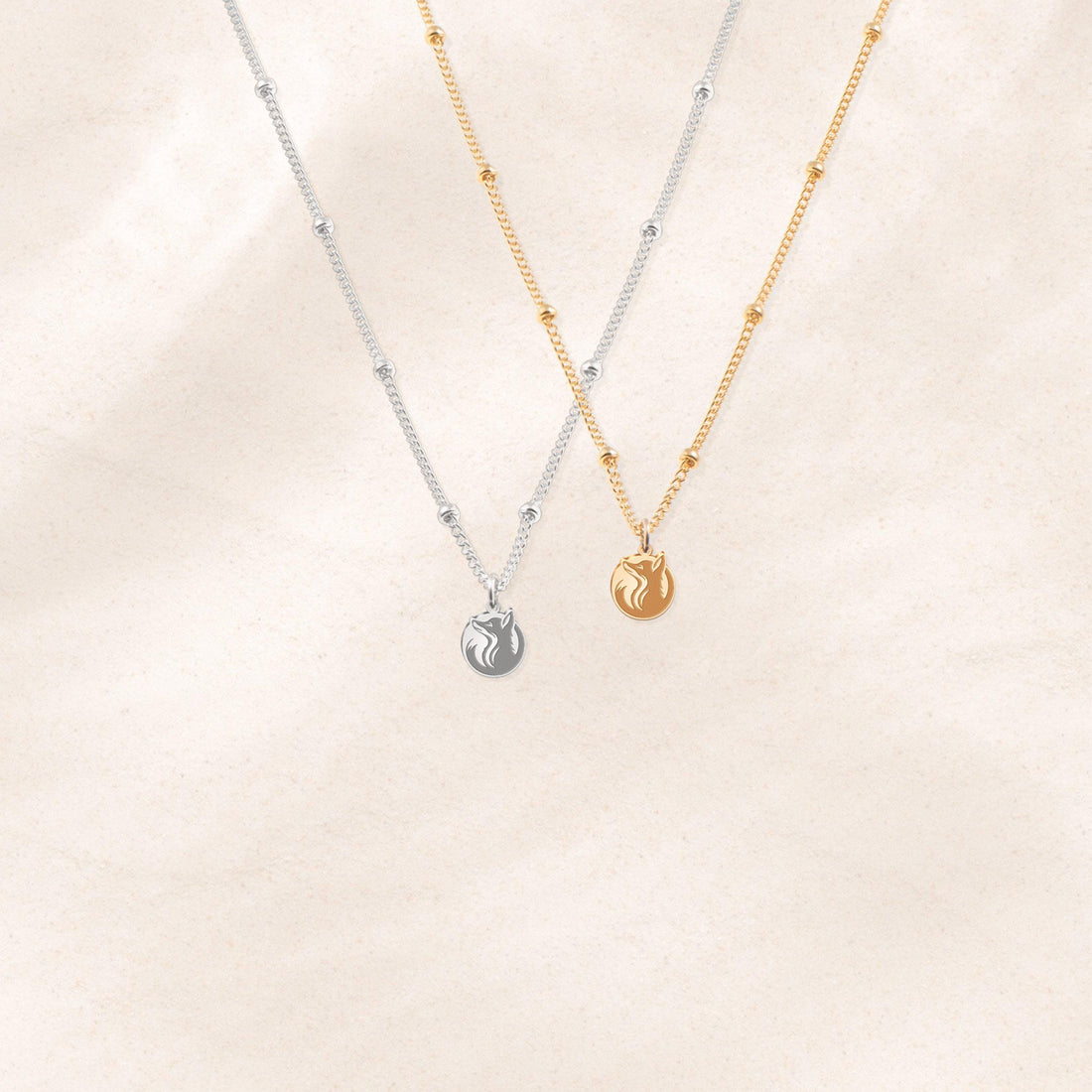 Fox Head Charm Necklace