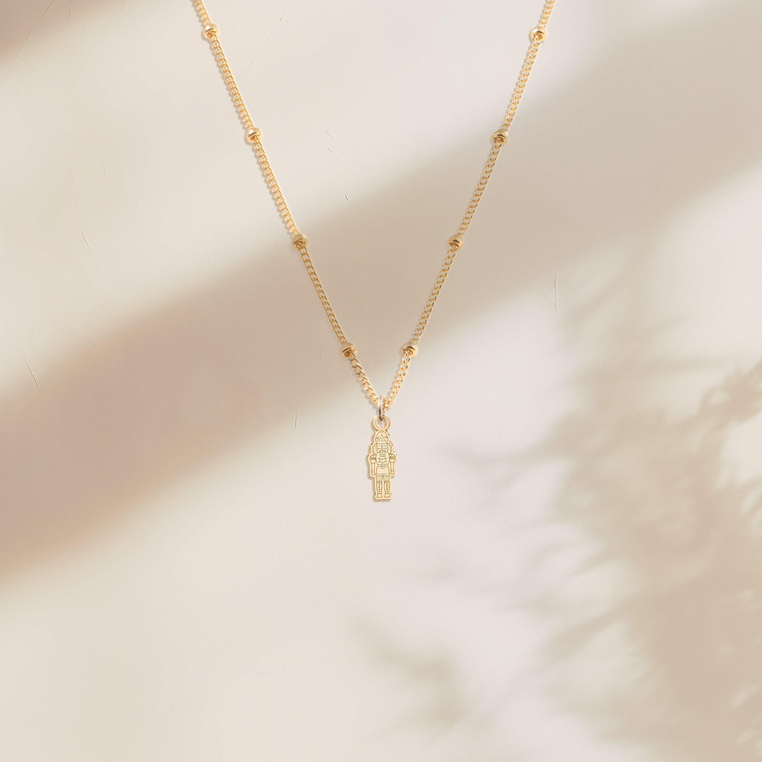 Nutcracker Pendant Beady Necklace