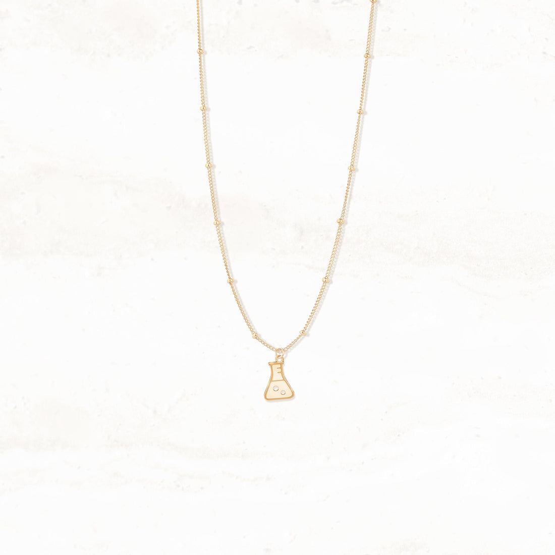 Lab Beaker Beady Necklace