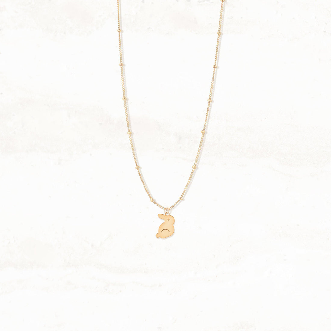 Bunny Rabbit Beady Necklace