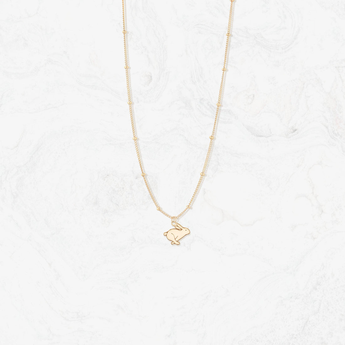 Bunny Beady Pendant Necklace