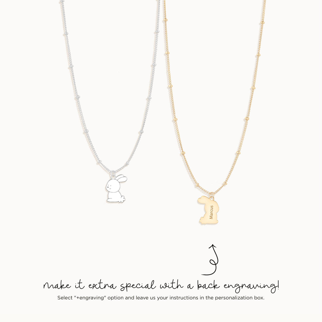 Bunny Pendant Necklace