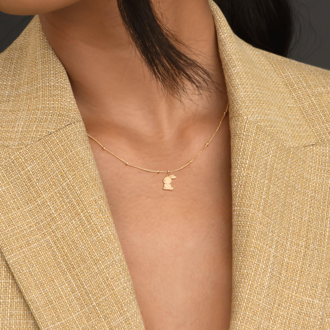 Bunny Pendant Necklace