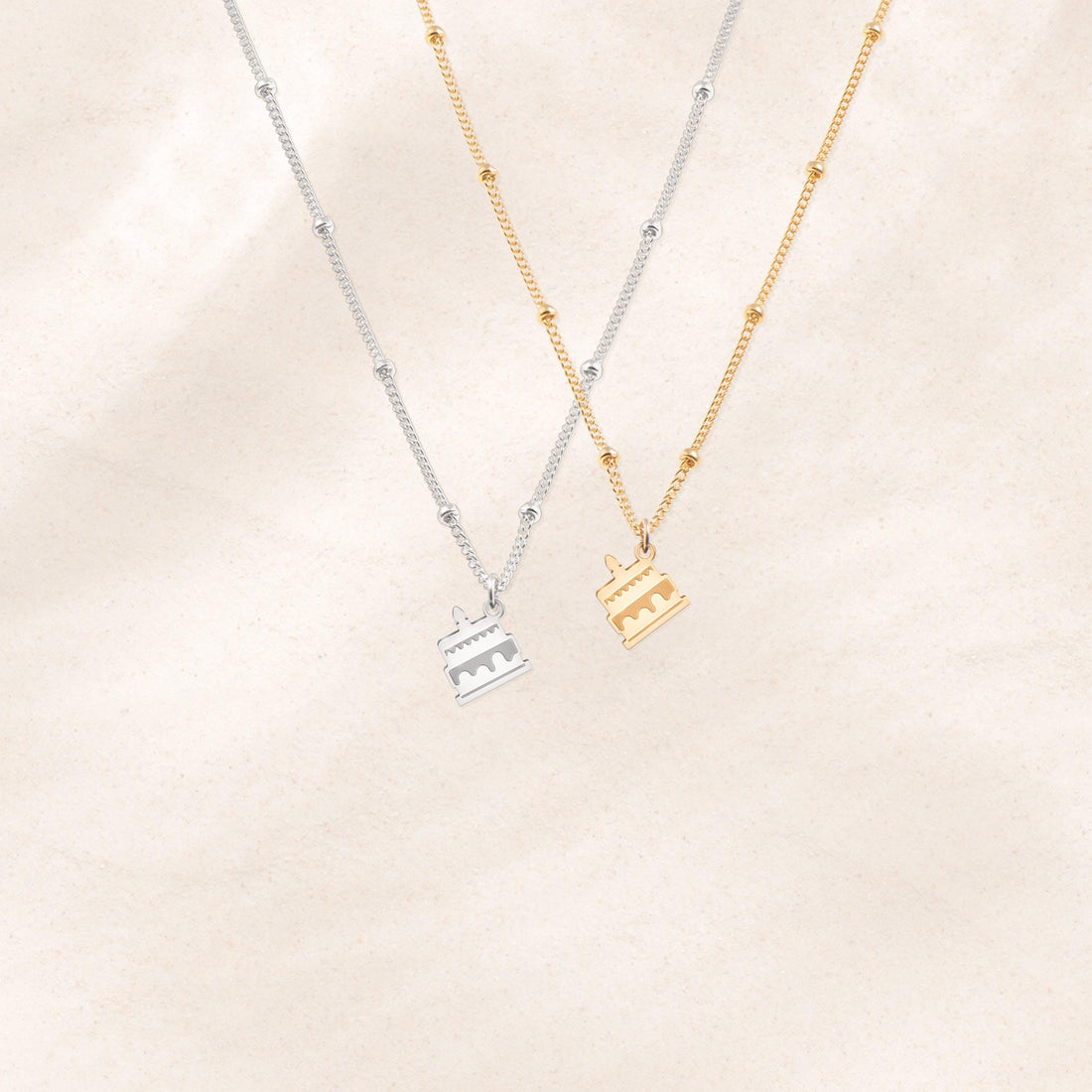 Kawaii Pastel Cake Charm Necklace