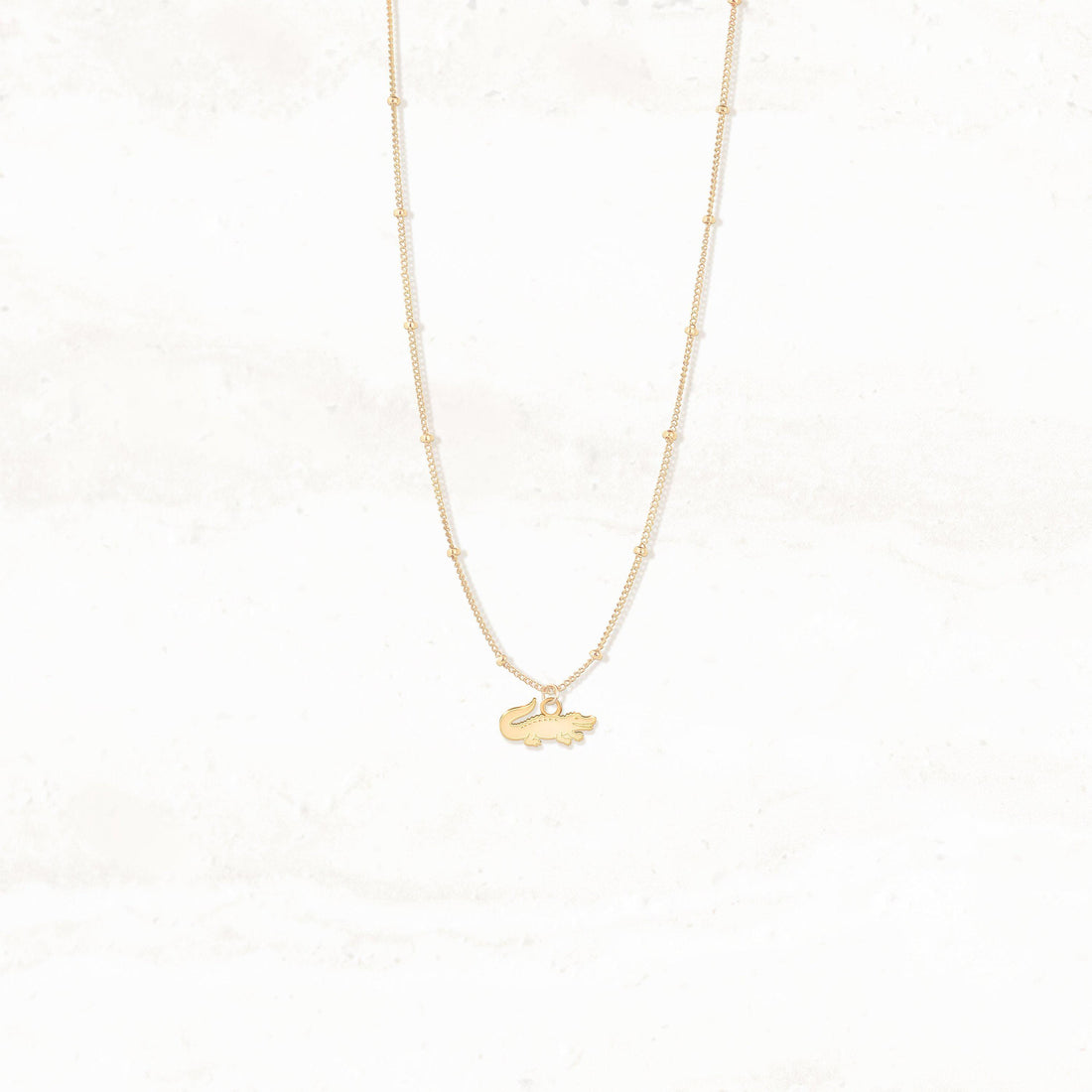 Crocodile Beady Necklace