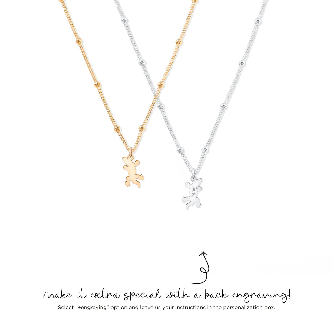 Lizard Lover Charm Necklace