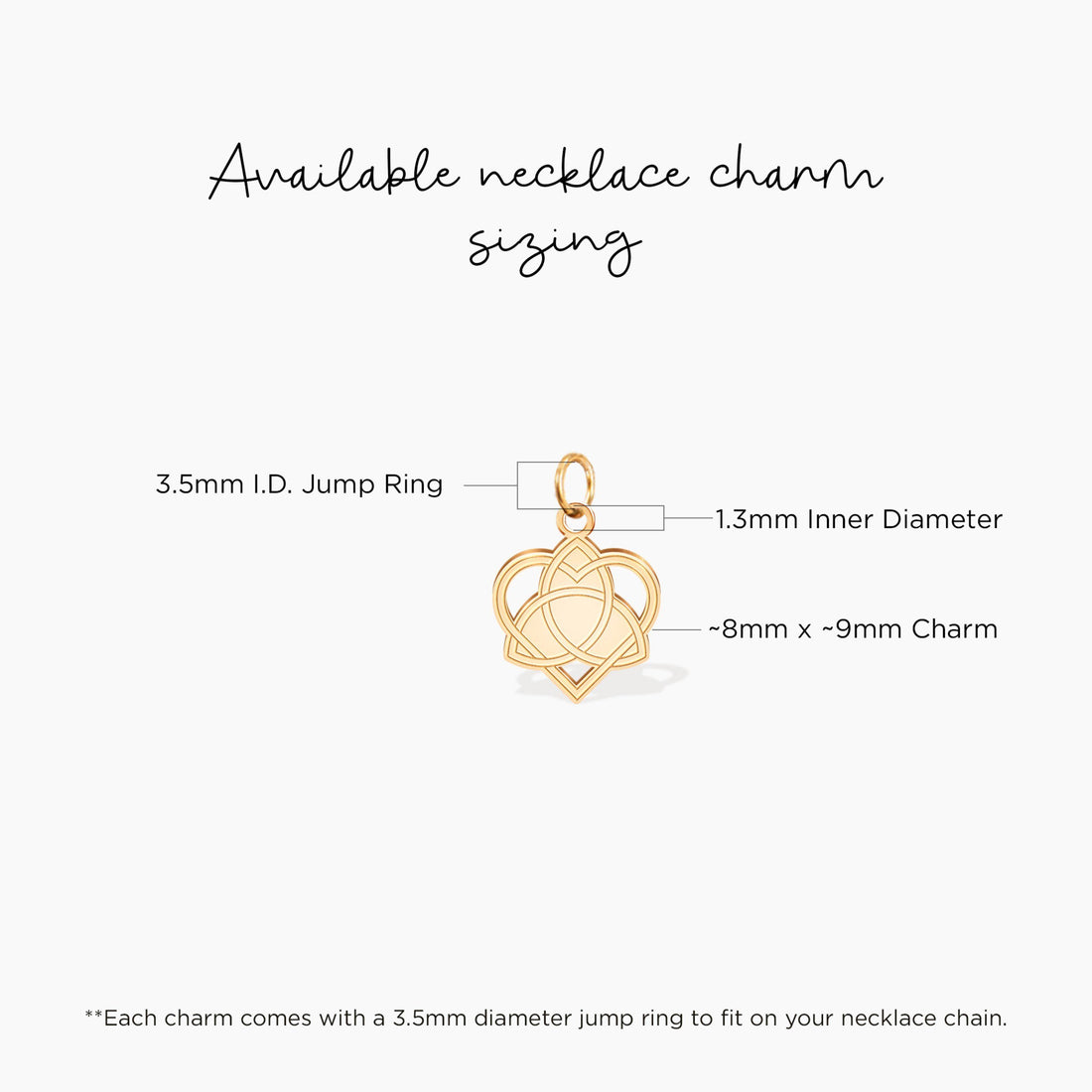 Triquetra Heart Celtic Love Symbol Charm Pendant