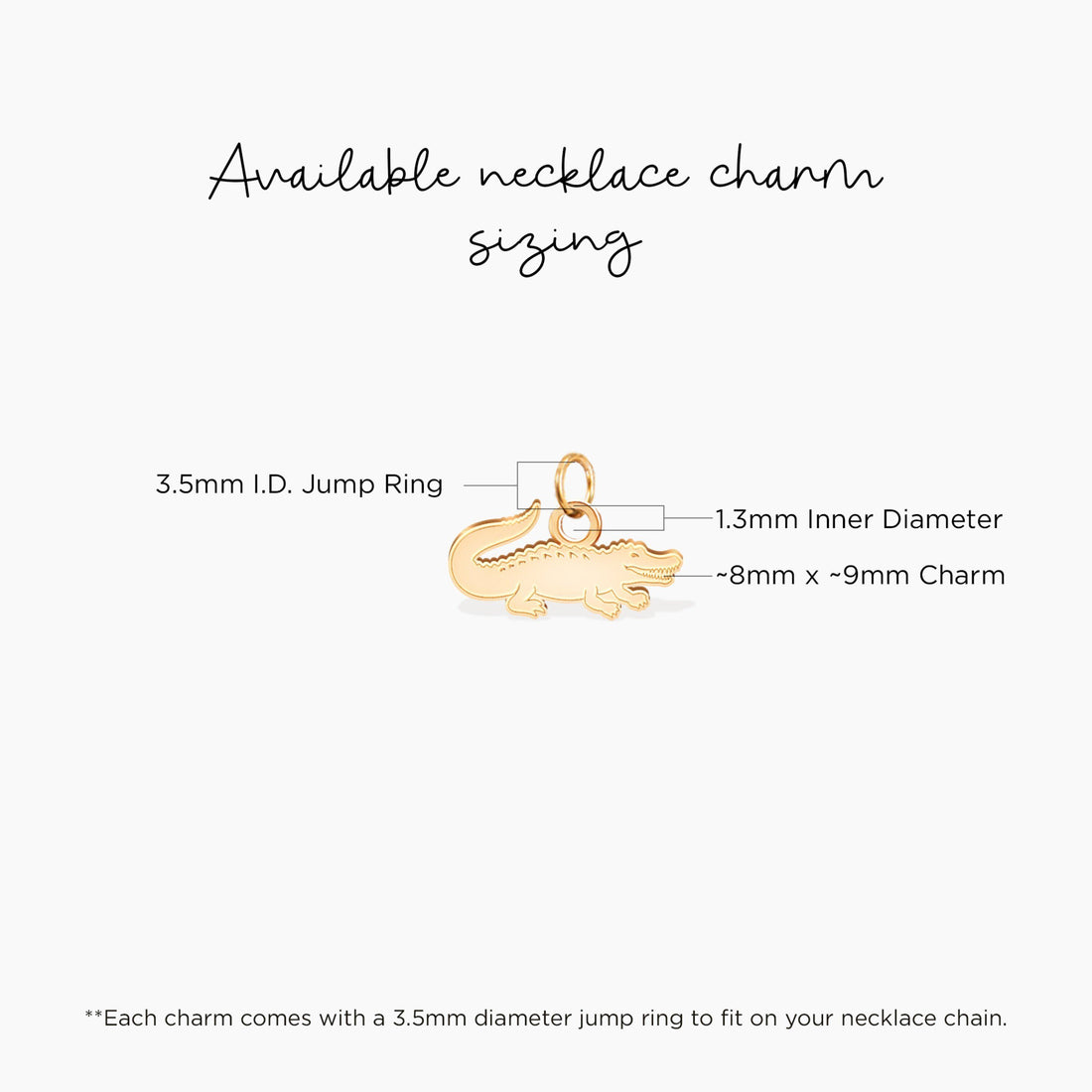 Alligator Charm Pendant