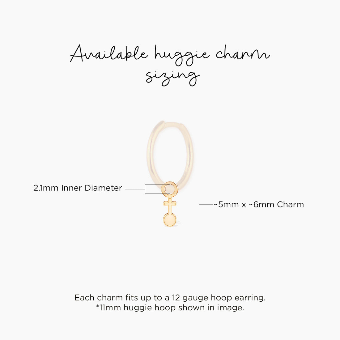 Cross Disc Drop Charm