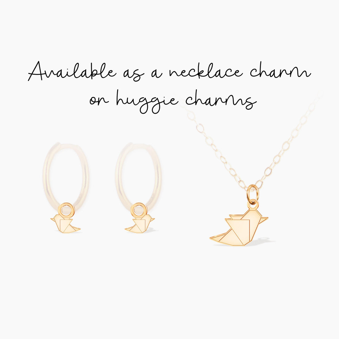 Origami Bird Pendant Necklace