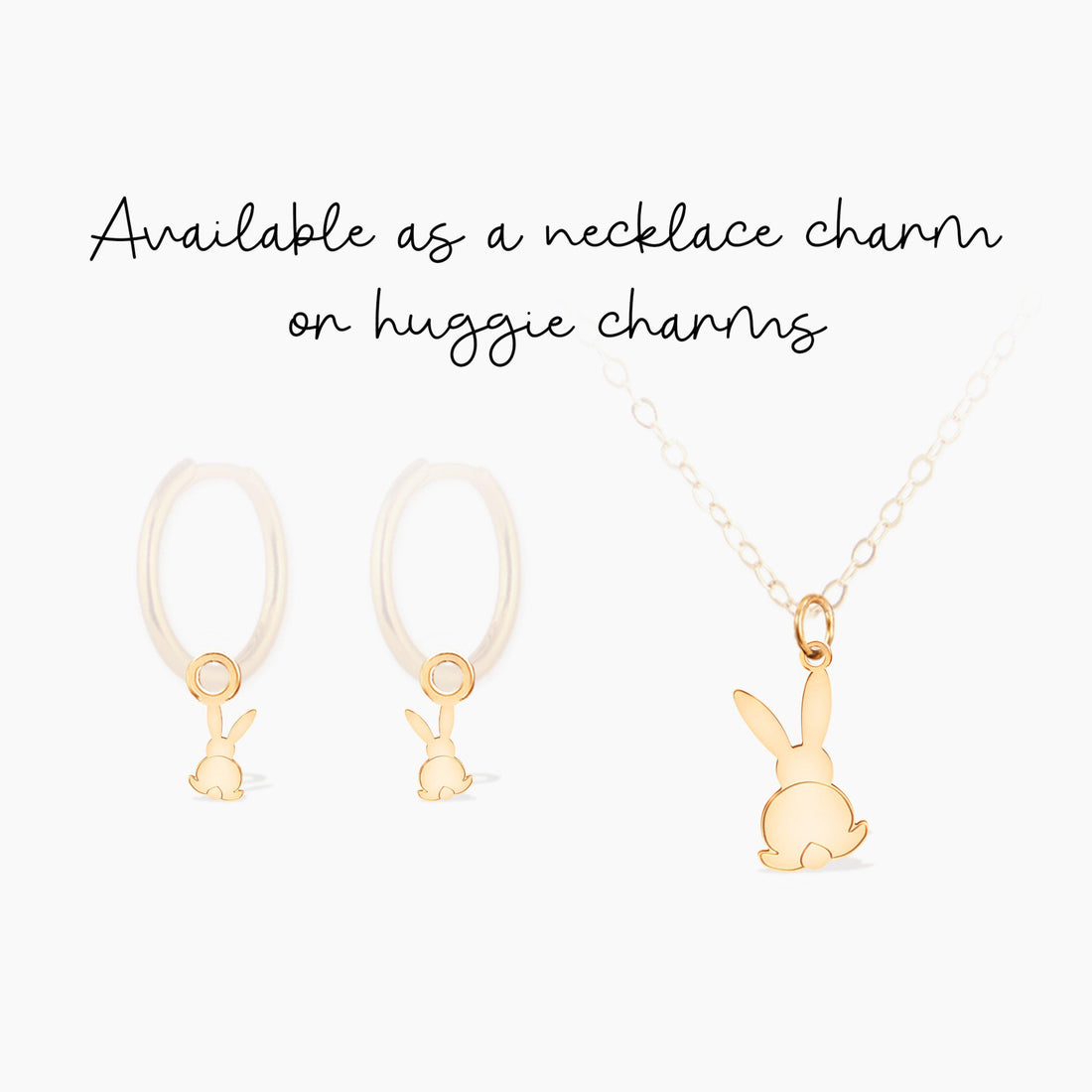 Leaping Bunny Pendant Necklace