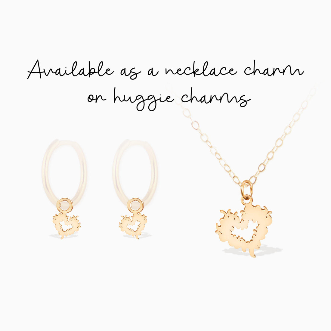 Burning Heart Pendant Necklace