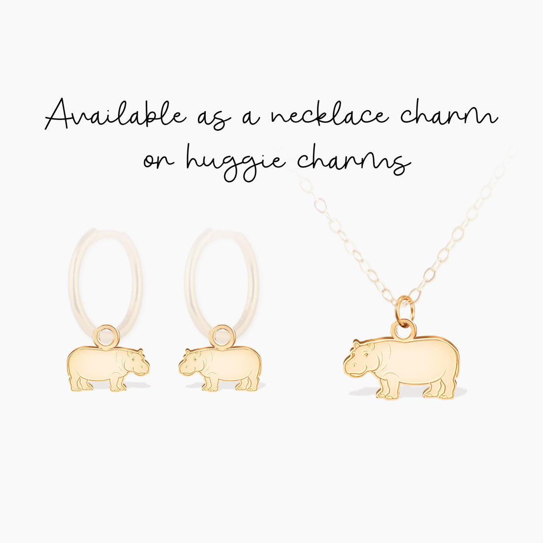 Hippopotamus Charm Pendant