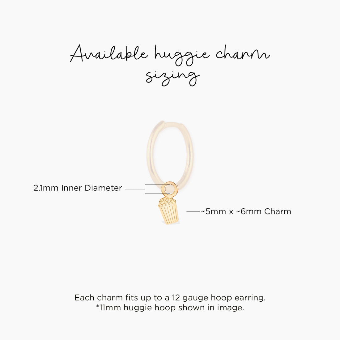 Kawaii Popcorn Charm Earrings