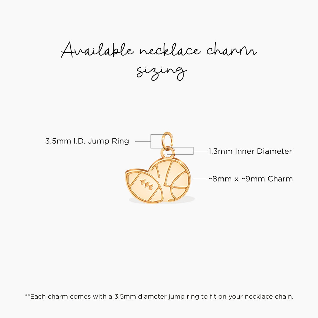 Football Basketball Charm