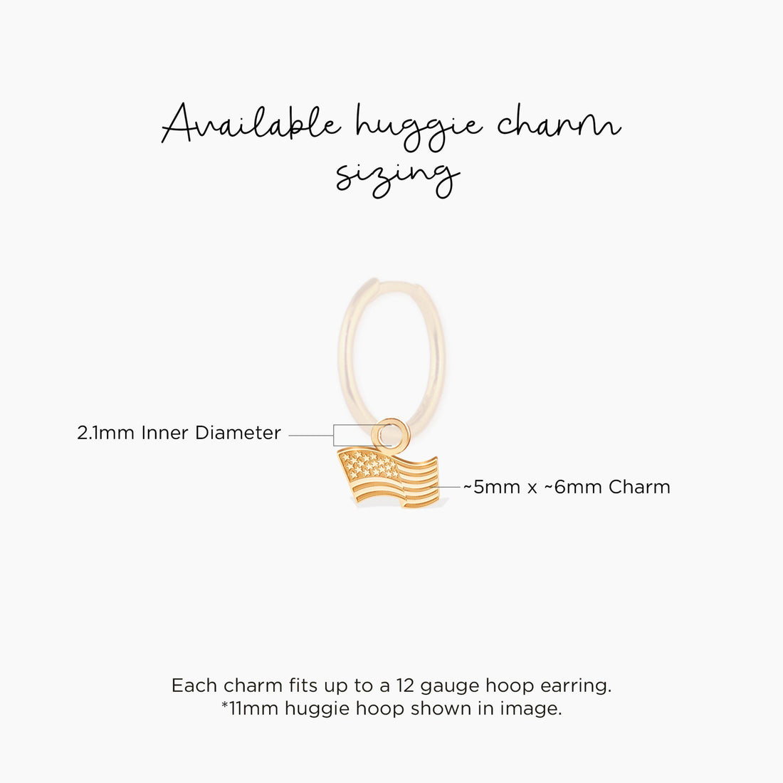 American Flag Charm
