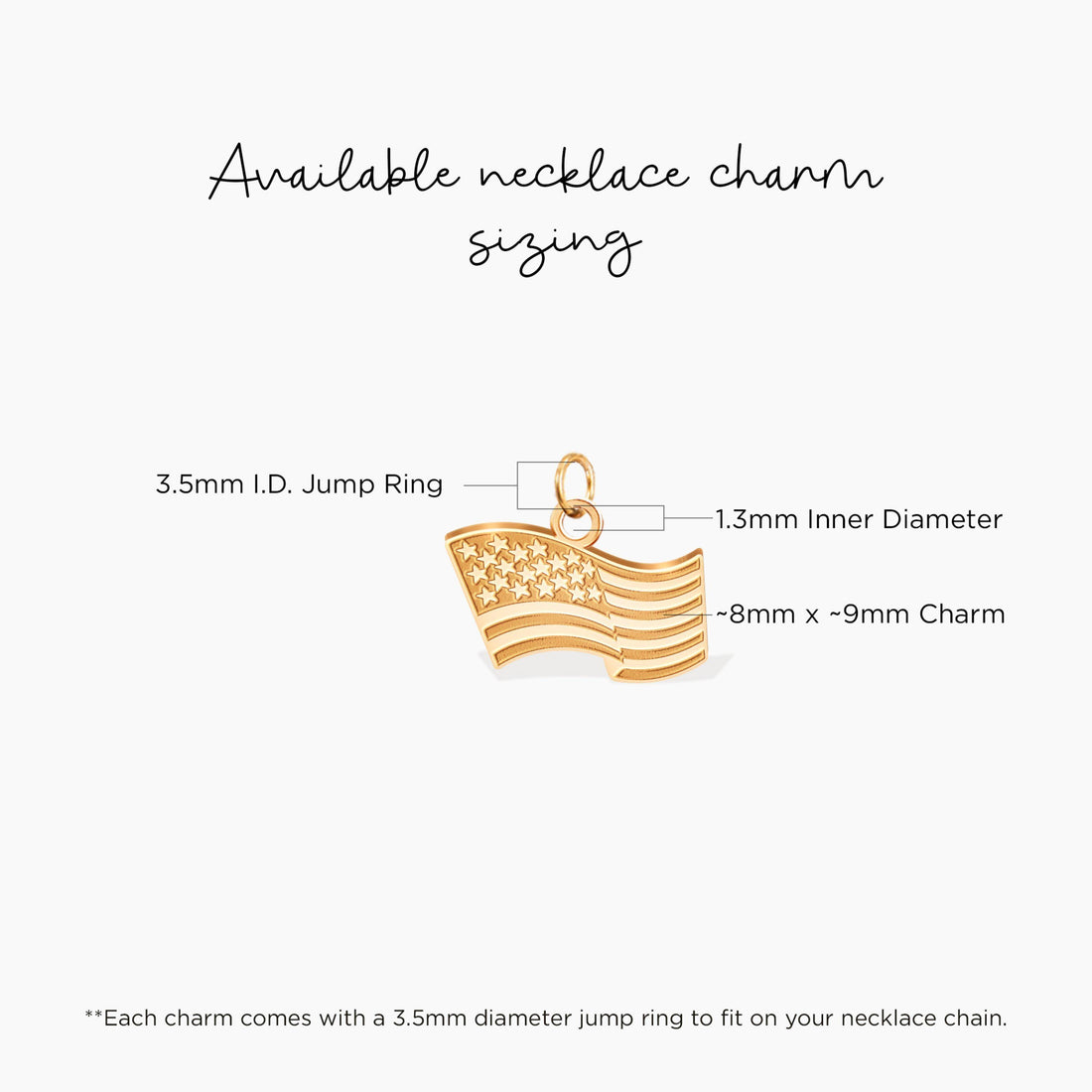 American Flag Charm