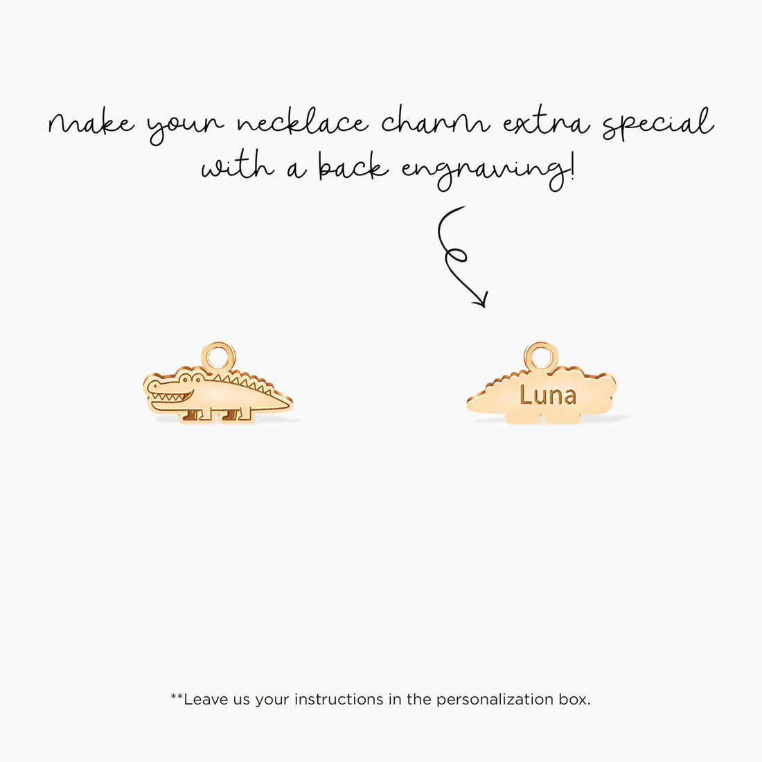 Crocodile Charm Pendant