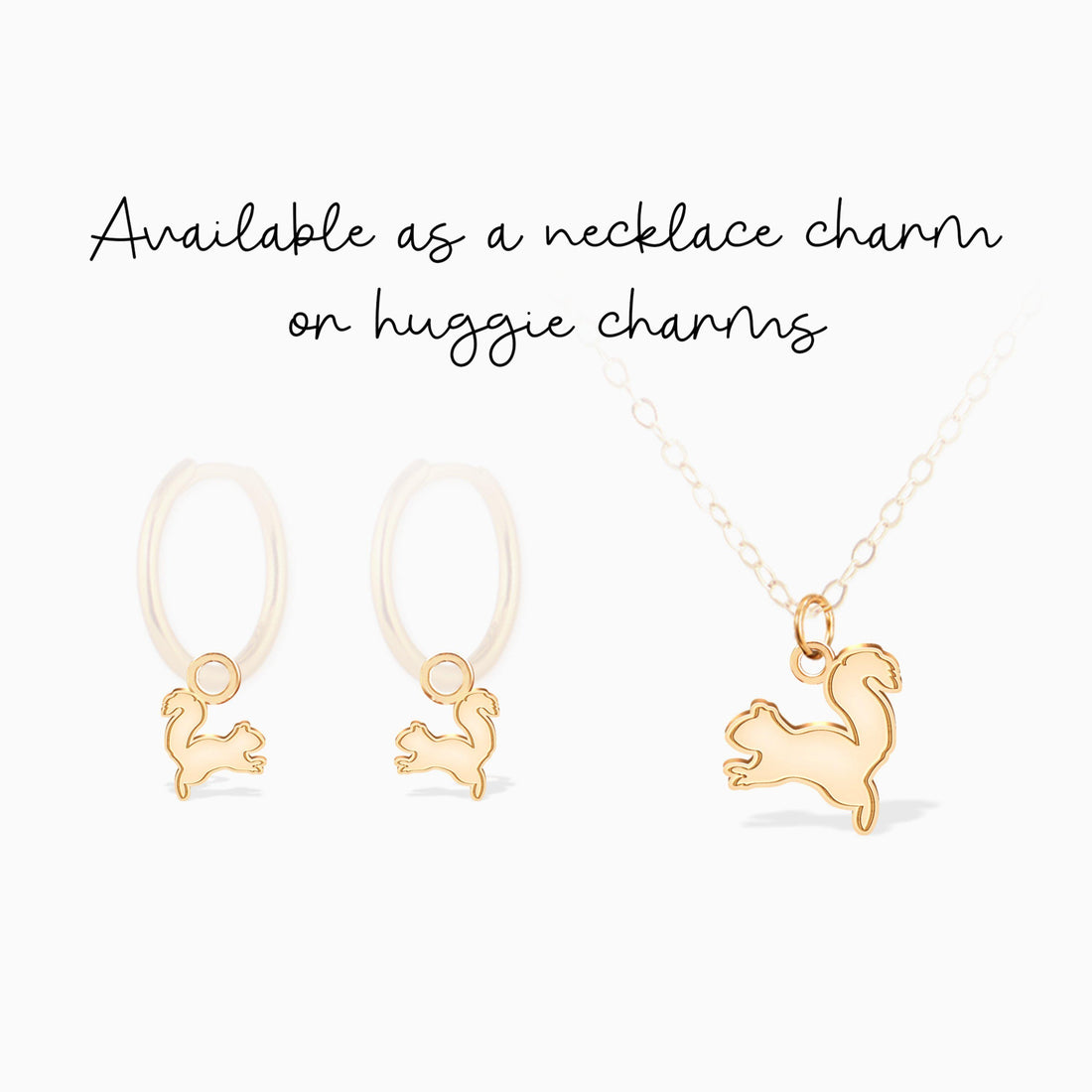 Leaping Squirrel Pendant Necklace