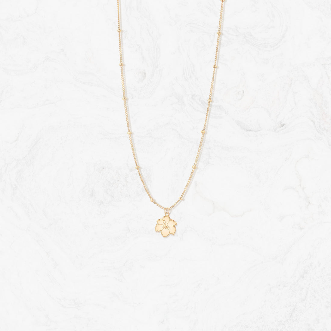 Flower Beady Necklace
