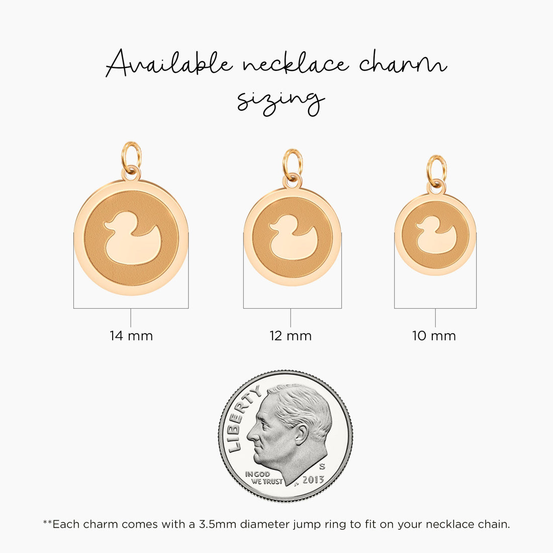 Duck Silhouette Charm