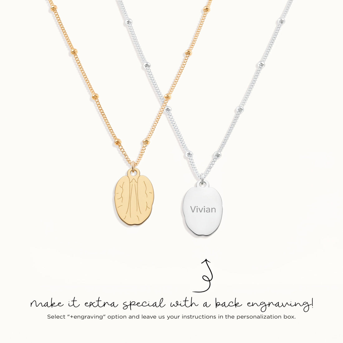 Praying Hands Beady Necklace