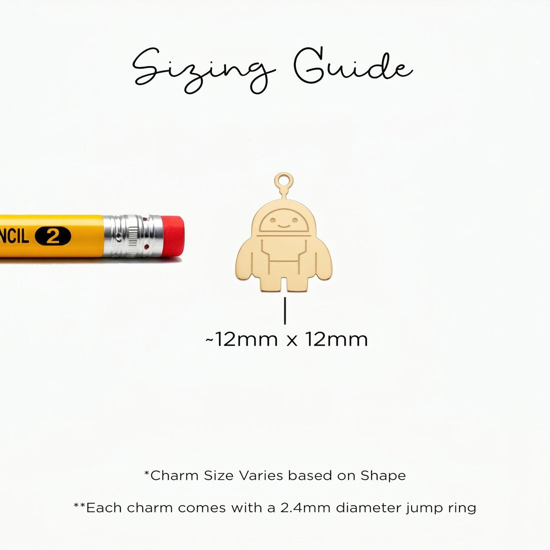 Android Robot Pendant Beady Necklace