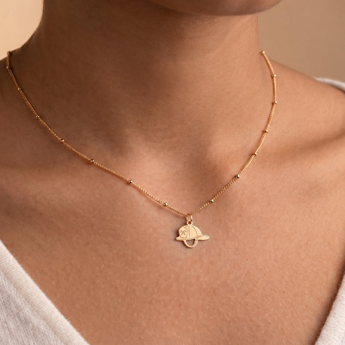 Firefighter Helmet Charm Necklace