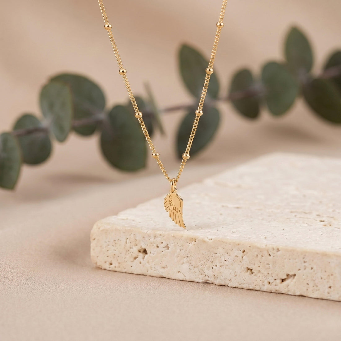 Angel Wing Charm Necklace