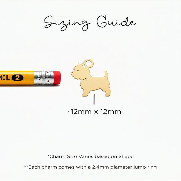 Standing Dog Charm Necklace