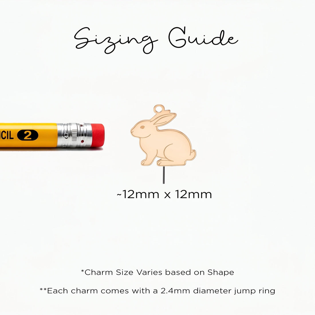 Sitting Bunny Charm Necklace