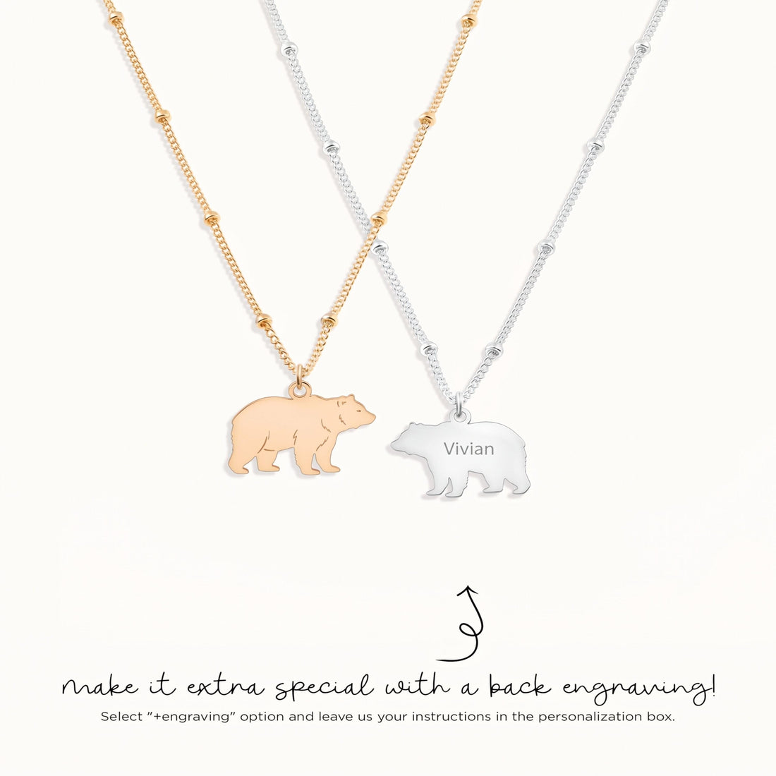 Polar Bear Cub Necklace