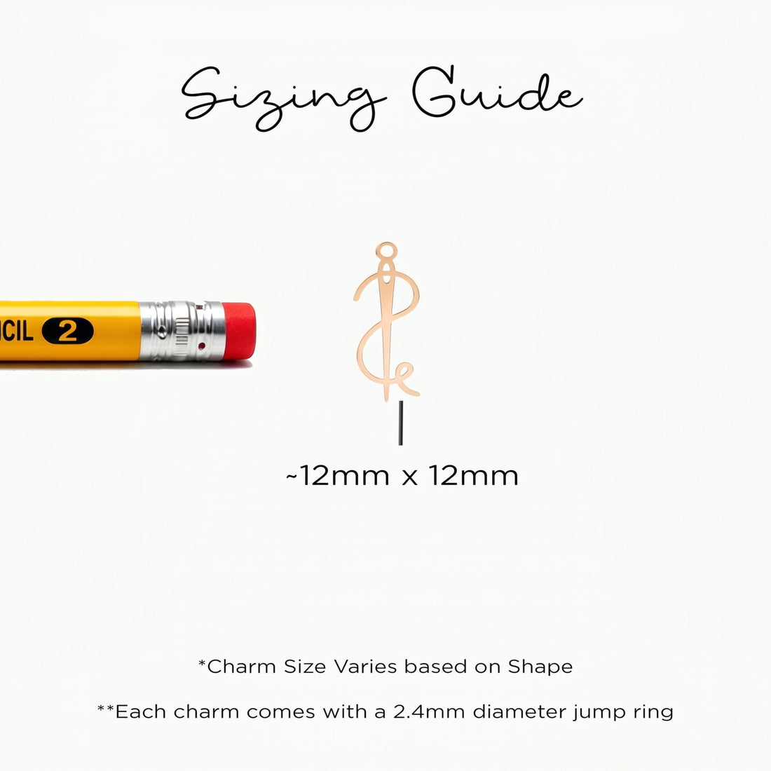 Needle and Thread Charm Necklace