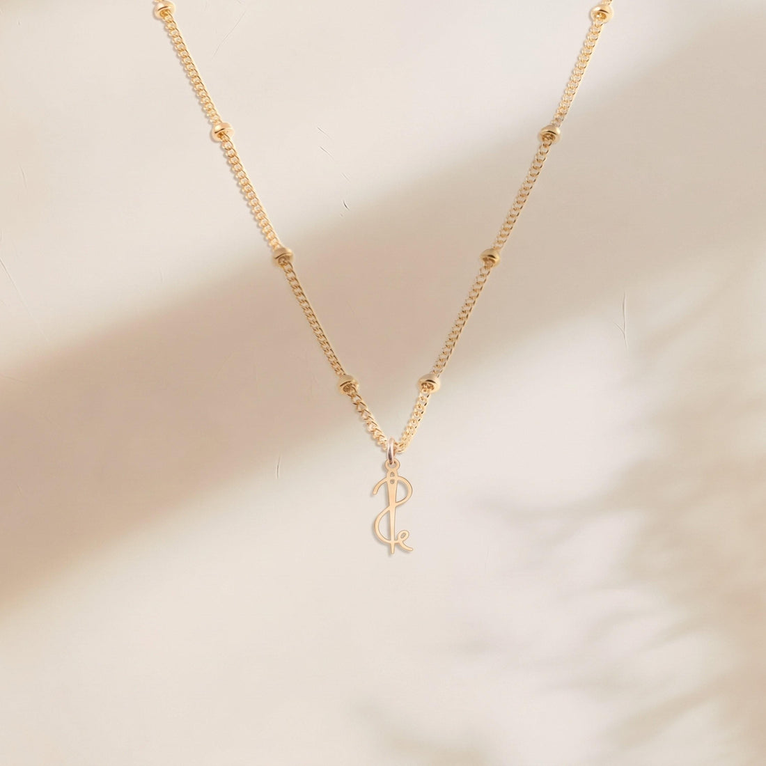 Needle and Thread Charm Necklace