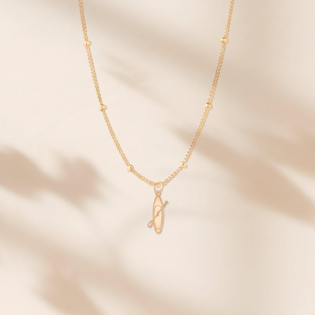 Kayak Paddle Beaded Necklace