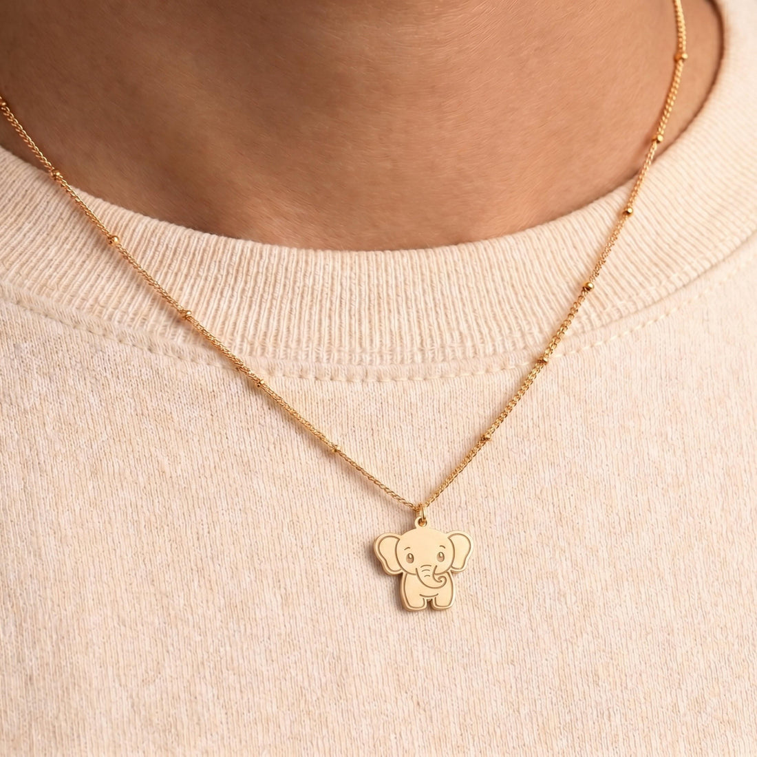 Elephant Beady Necklace