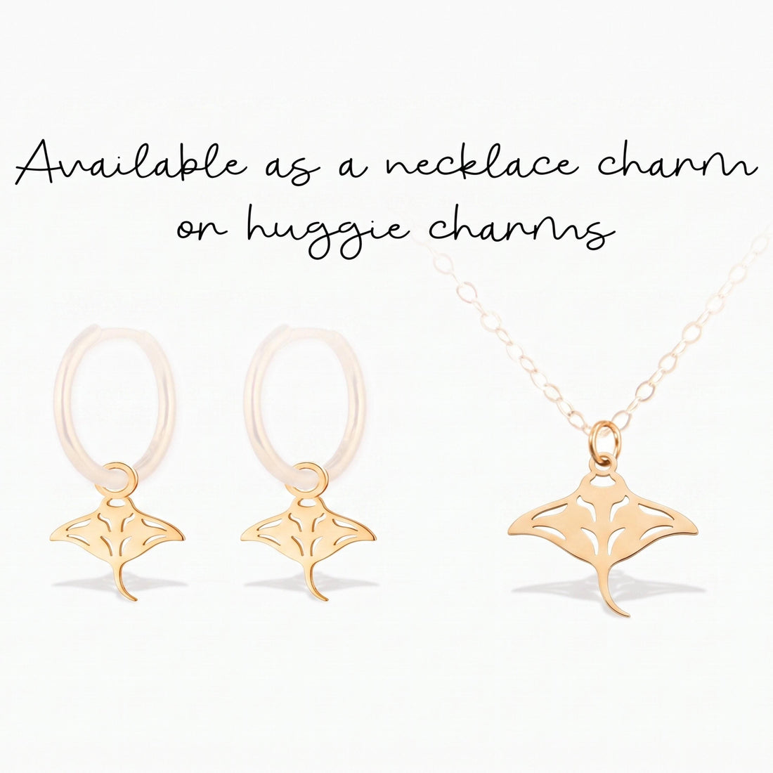 Manta Ray Necklace Charm