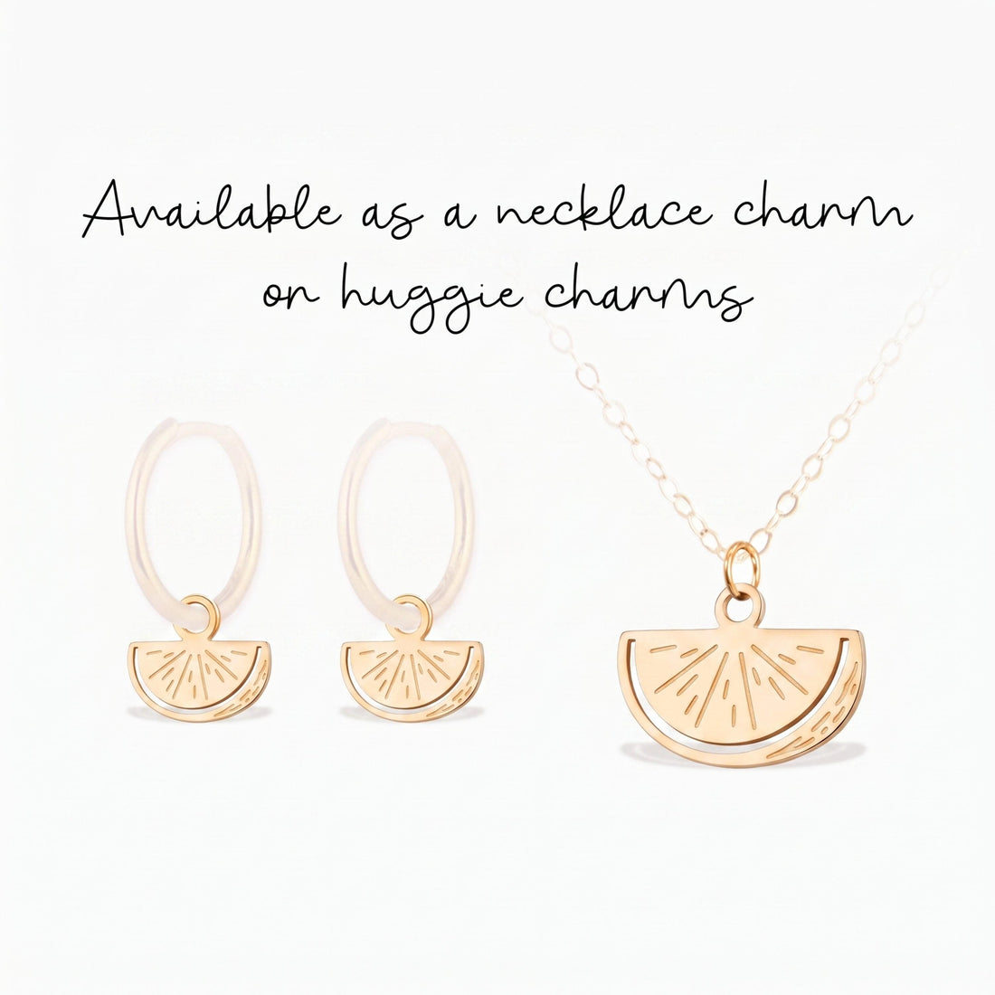 Watermelon Slice Necklace Charm