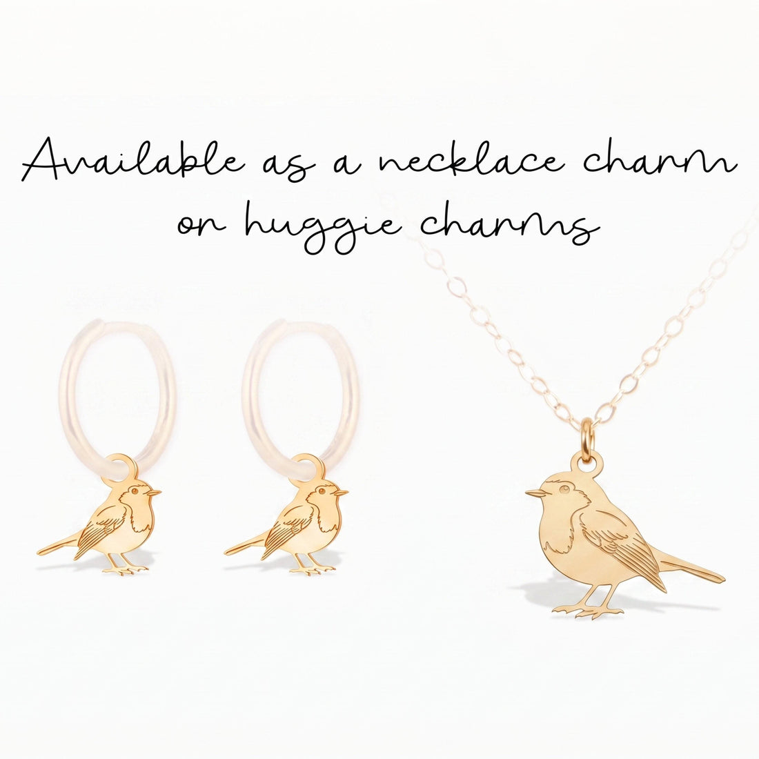 Robin Bird Necklace Charm