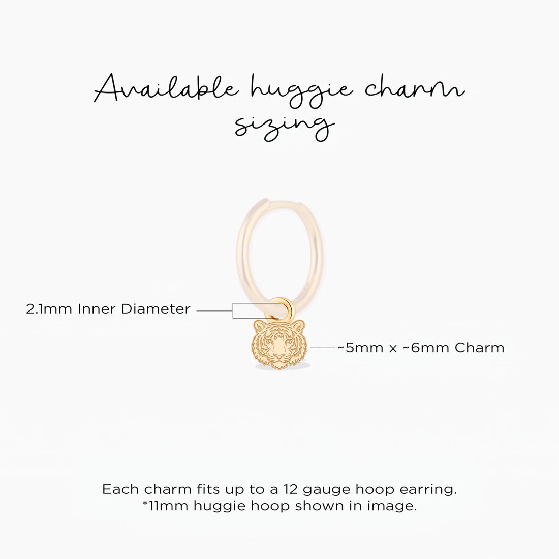 Tiger Head Necklace Charm