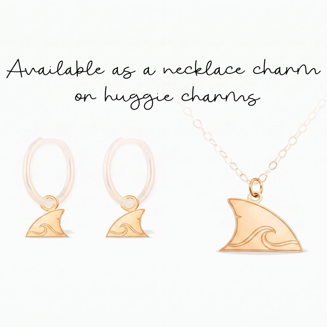 Ocean Wave Shark Fin Charm