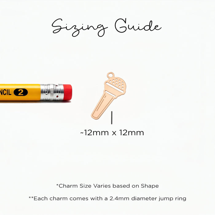 Microphone Charm Beady Necklace