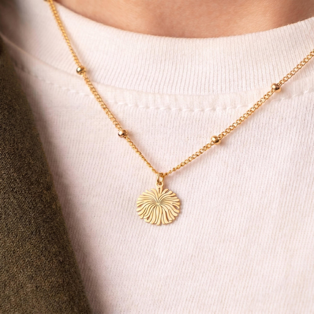 Cheerleader Pompom Necklace