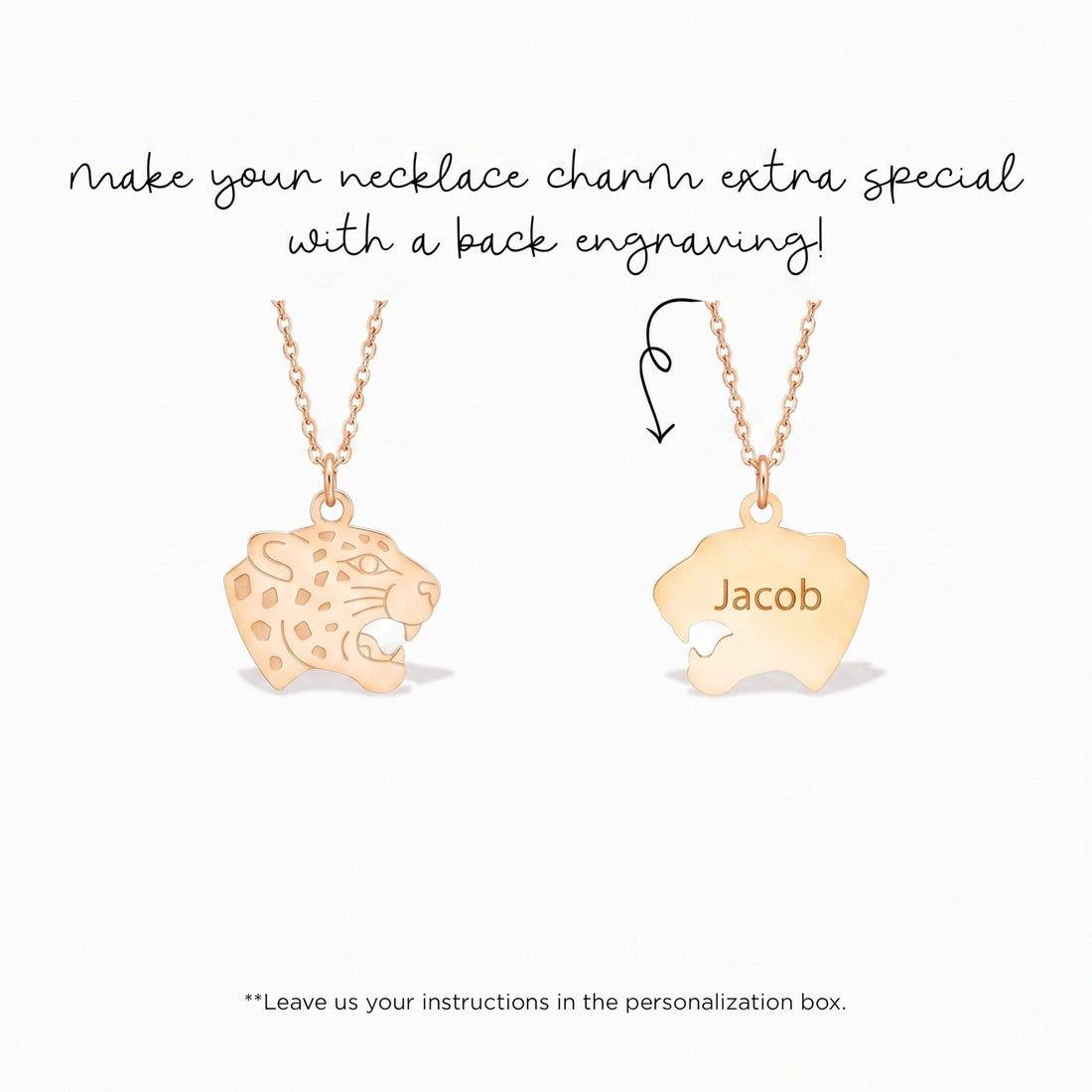 Leopard Head Necklace Charm