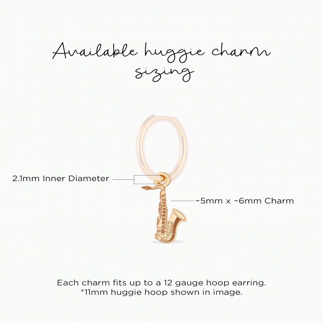 Saxophone Musician Necklace Charm