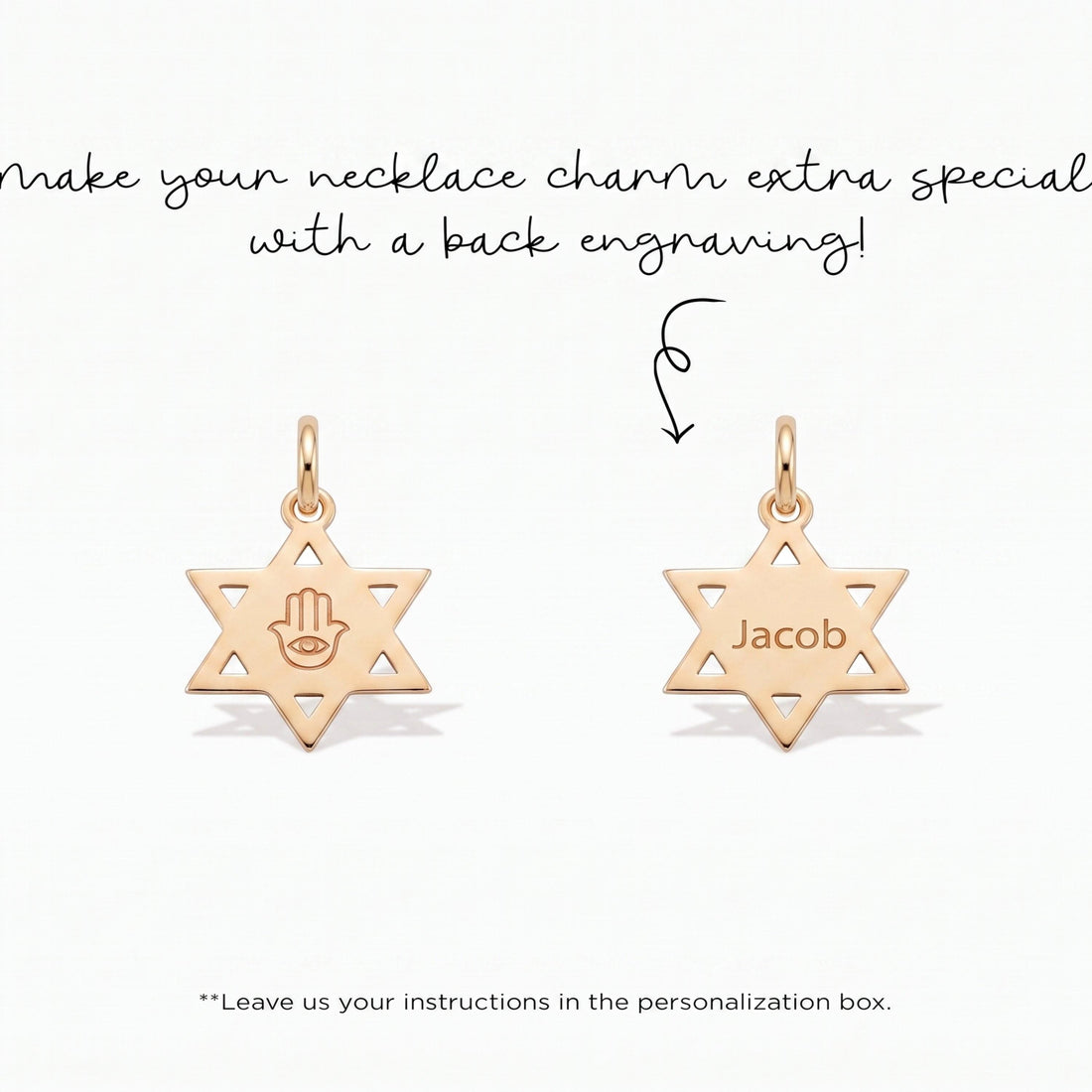 Star Of David Hamsa Charm