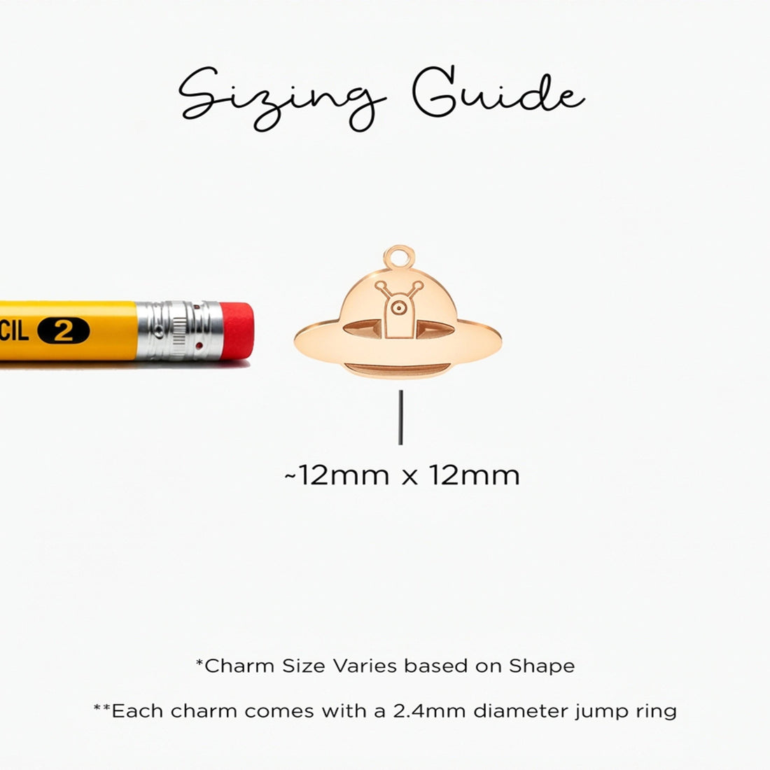 Ufo Alien Spaceship Charm