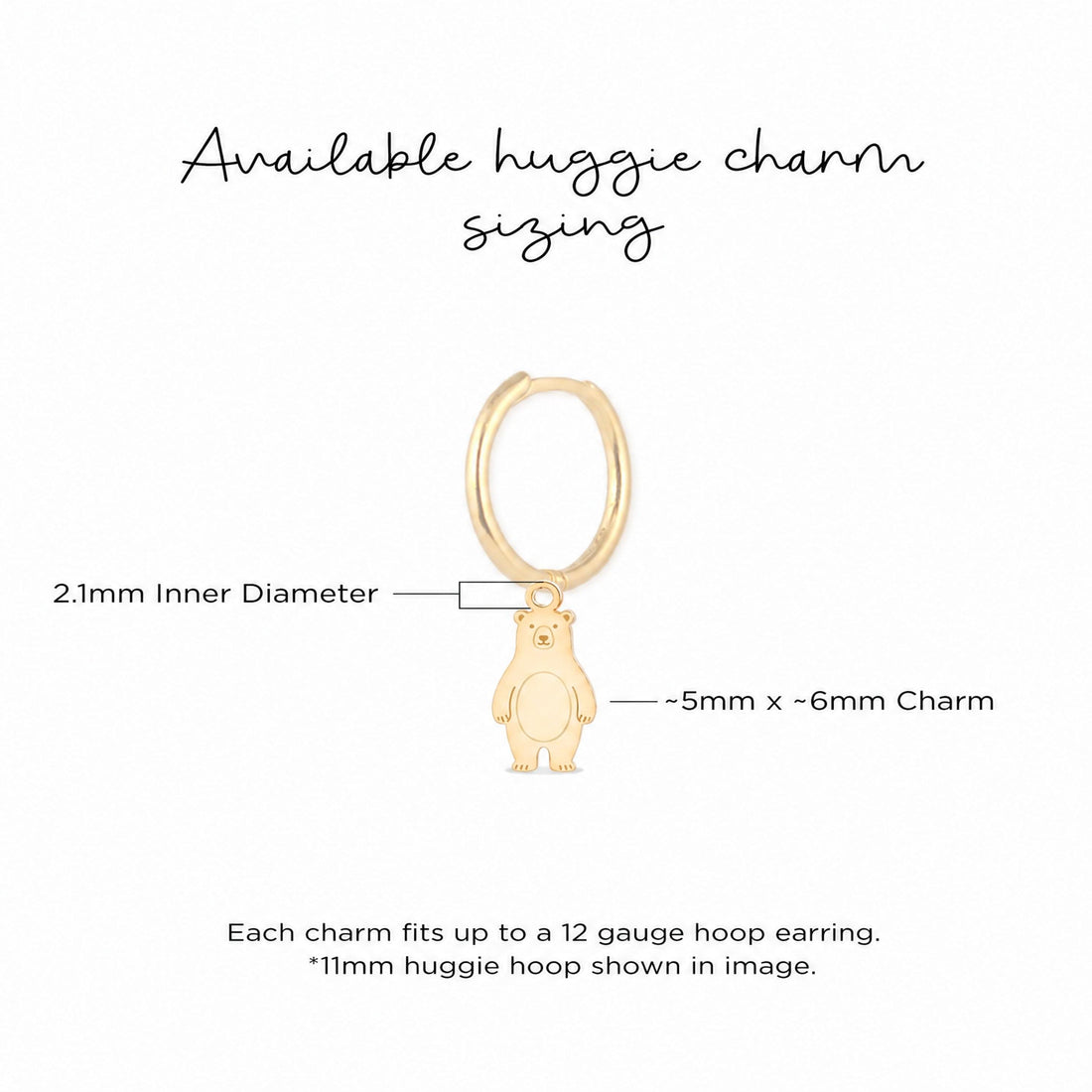 Standing Bear Necklace Charm